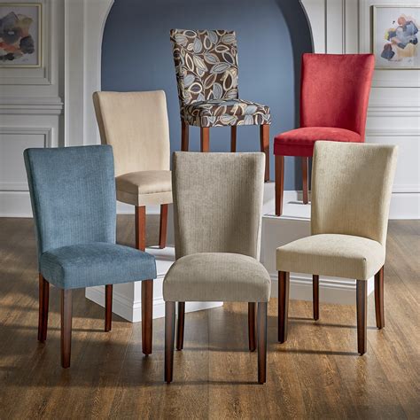 Hokku Designs Sunjay Fabric Metal Parsons Chair Dining Chair